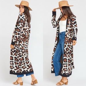 SHOW ME YOUR MUMU ANIMAL PRINT CARDIGAN